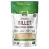 NOW Millet Organic - 16 oz Gluten-Free, Whole Grain, Hulled,