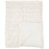 Comfort Spaces Ruched Faux Fur Plush 3 Piece Throw Blanket