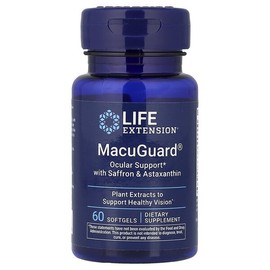 Life Extension, MacuGuard®, Saffron & Astaxanthin Eye Supplement, 60 Softgels / Life Extension (라이프익스텐션), MacuGuard®, 사프란 & 아스타잔틴 함유 안구 보충제, 소프트젤 60정