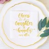 Crisky - Servilletas para fiestas de novia, doradas, para cócteles,