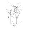 The Drive Wheel Chocks Set (2 Pieces) with Holder, White,