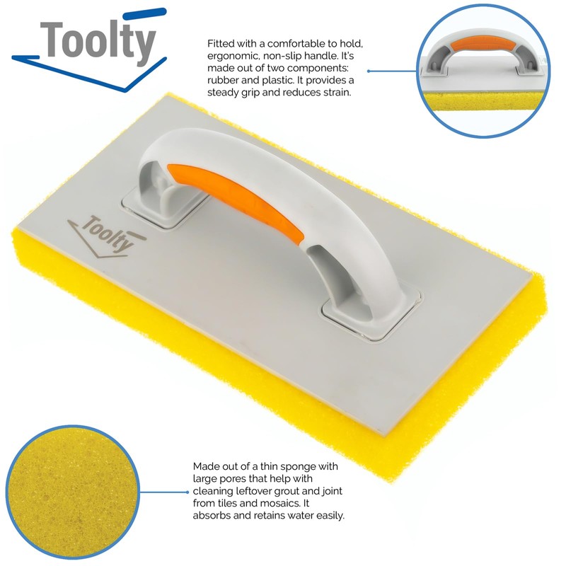 Toolty PVC Sponge Float - 280 x 140mm - Sparse