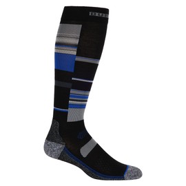 Burton Men's Performance Ultralight Socks, Jake Blue Stripes, L