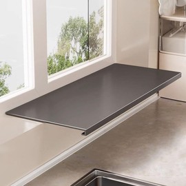 Penwlled Window Sill Extender Plate, 15.8inch Carbon Steel Storage Shelf, Heavy Duty Countertop Extension Board with Magnetic Base for Kitchen Organization Storage (15.8x9.8in/40x25cm)