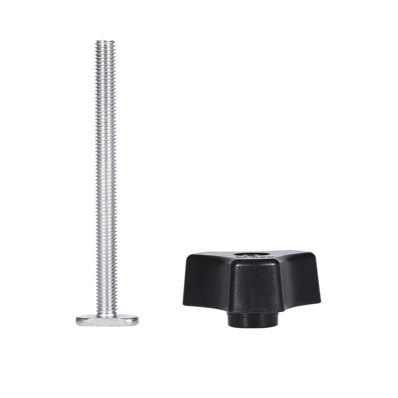 MOUMOUTEN T Nut Rail, T-Nut Clamp Woodworking Tool, Black