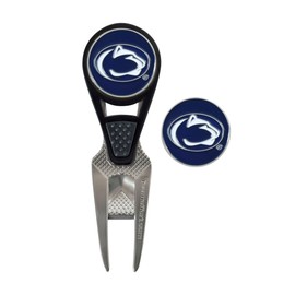 Team Effort Penn State Nittany Lions CVX Ball Mark Repair Tool, Golf, 1 Iron Stamped Ball Marker, Magnetic Front