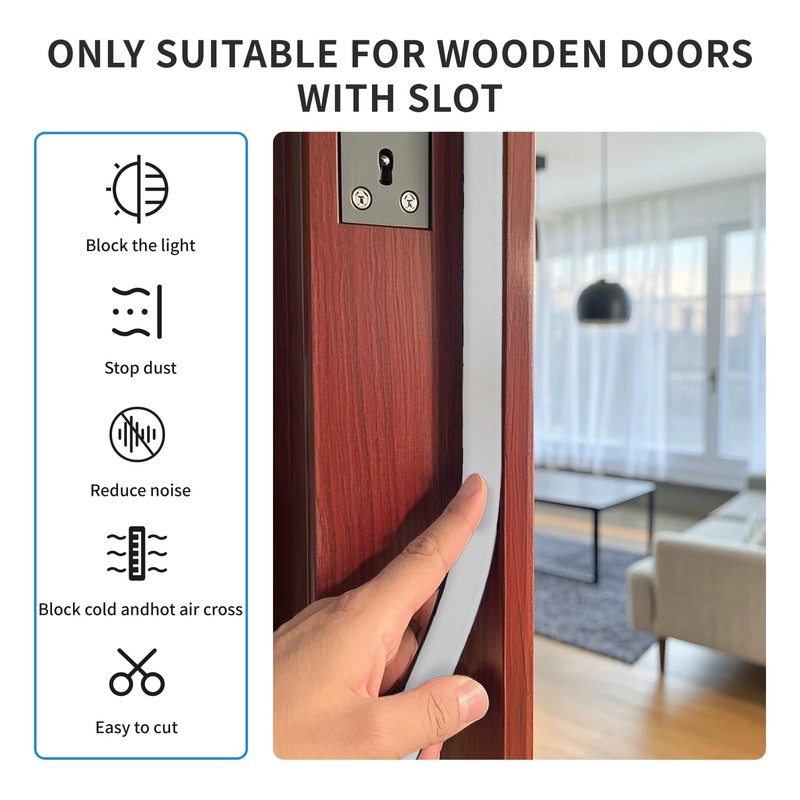 26FT Weather Stripping Door Seal,V-Shaped Q Foam,Door Weather Stripping,Door Seal