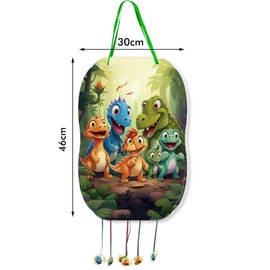 TROOKEE - Pinata di compleanno per bambini di dinosauro - Grande pignata di dinosauri, ideale per riempire con giacche per bambini e ragazze, 46 x 30 cm - Comunioni, feste (pignatta)