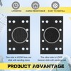 Dimsile 4 Pcs Soft Black Foam Sanding Pads Interface Sander