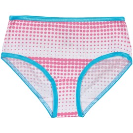 Trimfit Girls 100% Cotton Colorful Briefs Panties (Pack of 10), Dots/Love, X-Small (2-4)