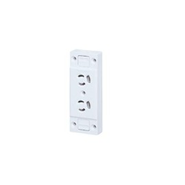 Panasonic WK1562SW Grounding 15A Exposure Stop Double Outlet for Temporary Use, Full Terminal, White