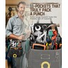 ARCFOX 11-Pockets Tool Belt Pouches, Electrician Tool Pouch with Hammer