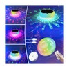 Pool Chlorine Floater, Solar Floating Pool Lights with USB Charging,