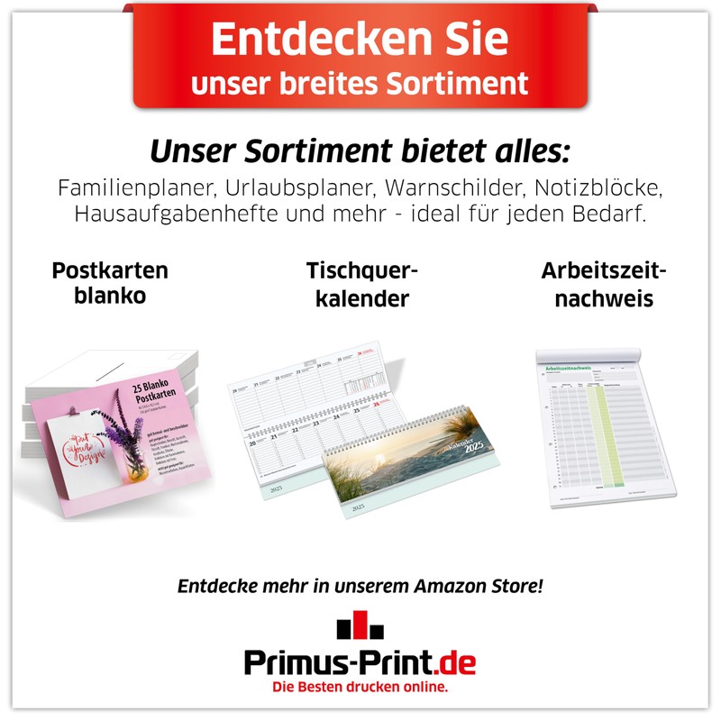 PRIMUS PRINT Holiday Application - DIN A5 Landscape, 2 x