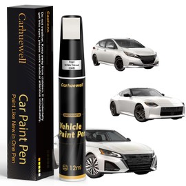 Pearl White Tricoat(QAB) Touch Up Paint Compatible with Nissan, Exact Match Car Paint Pen Automotive Scratch Repair Remover Kit Quick & Easy Solution for Vehile Chips and Nicks