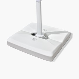 PURPLE LEAF White Patio Umbrella Base PL2100WT Cantilever Outdoor Umbrella Base, 220 Lbs