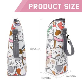 MKEAWWU Baby Bottle Insulated Bag, Baby Bottle Bag, Insulation Bag for Baby Bottle, Baby Bottles Thermal Bags, Bottles Insulated Bag, Lightweight and Practical, Insulated Bag Bottle, Suitable,