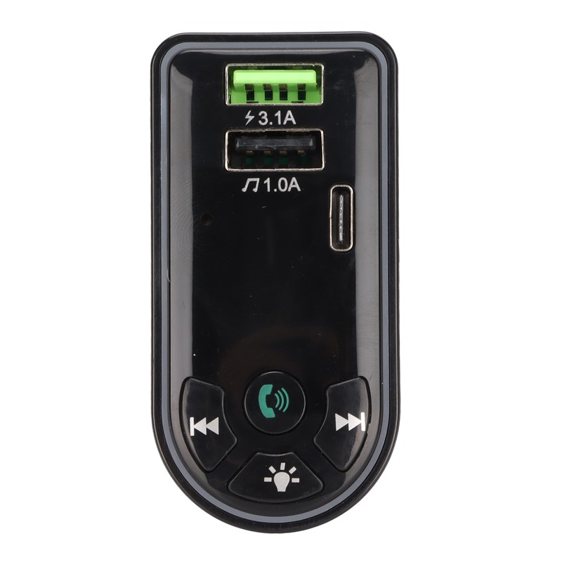 Car MP3 Player Hands Free Stereo Dual USB Charging Bluetooth