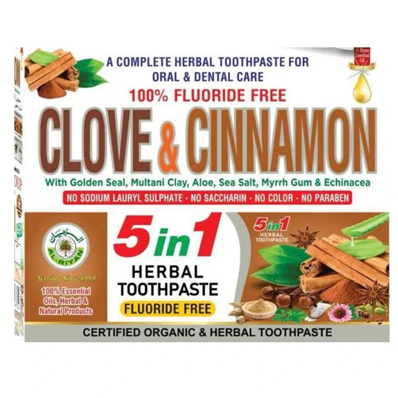 AL RIYAN CLOVE & CINNAMON TOOTHPASTE | 100% ORGANIC |