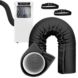 Ac Hose Cover - Air Conditioner Hose Cover Wrap - Waterproof Pipe Insulated Sleeve for Inside Apartment Indoor Bedroom Commercial 5 & 5.9 Inch Diameter