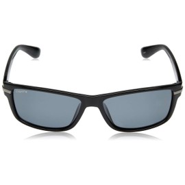 Coyote Eyewear P-43 Fashion Polarized Sunglasses, Black Frame, Gray Lens