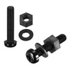 TOP-VIGOR 20Pcs M5x25mm Nylon Screw Nut Washer Assortment Kit, Round