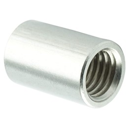 Eisenwaren2000 M12 x 50 mm round sleeve (2 pieces) - threaded sleeves round - stainless steel A2 V2A - rust-proof