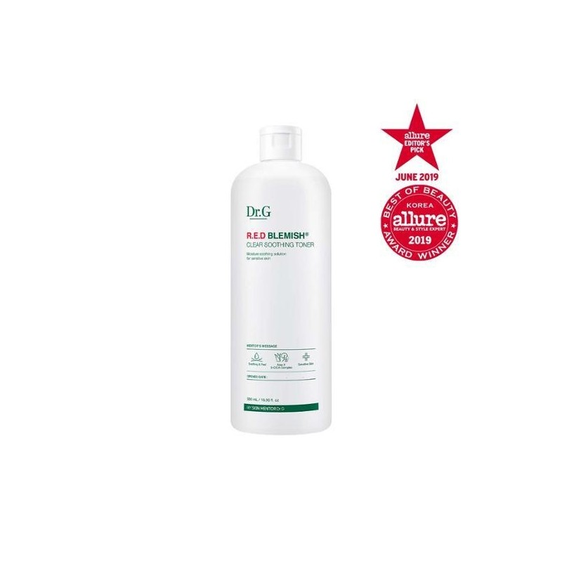 [Soothing/Exfoliating/Large Capacity] Dr.G Red Blemish Clear Soothing Toner 500ml /