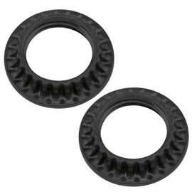 Durable E26 Light Socket Rings/ 2PCS Black Lamp Shade Collar Rings/Lamp Shade Collar Ring and Replacement Adapters (Black)