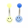 Luxe Modz Belly Button Ring pack of two Smiley Faces