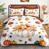 WeCozy Full Fall Comforter Set with Sheets, 7 Pieces Pumpkin