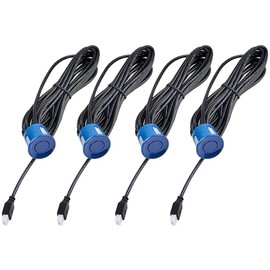 HOPEMOB Sensores De Reversa Display Universales 4 Sensores Para Autos Con Alerta De Sonido Frente Y Trasero Sistema De Radar Estacionamiento Parking Aparcamiento (Azul)