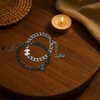 KBCYRT Couples Bracelets Puzzle-Design - Matching Stainless Steel Set for