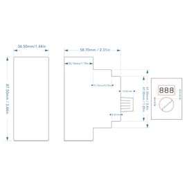 4-20mA Current Generator Adjustable 3-Digit Display Current Analog Simulator Rail Installation for PLC Panel Debugging