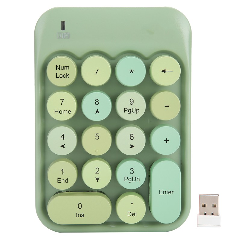 AJAZZ Wireless Numeric Keyboard Chocolate Keycap for Game Direction Switching