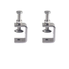 C Clamp, 304 Stainless Steel, Opening 1.2 inches (30 mm), Range 0.01 - 1.0 inches (0 - 25 mm), Clamp Hardware Opening Clamp, Easy Installation, Repeated Use, No Drilling, Rust, Durable, Screw Type,