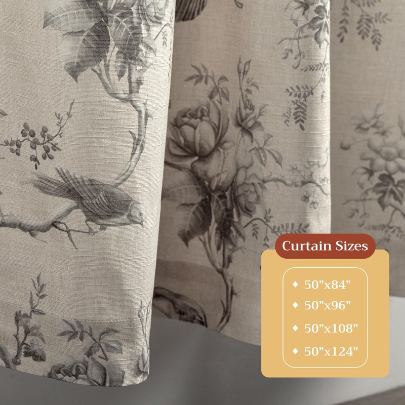 Maison d' Hermine Curtains for Living Room 100% Cotton 96