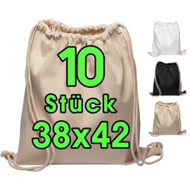 ELES VIDA Cotton Bag Pack of 10 38 x 42 cm Sports Bag