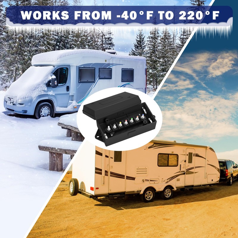 CheeMuii 7 Way Trailer Junction Box Weatherproof 7 Pin Trailer