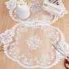NICENEEDED 2 Pack Lace Doilies for Tables, Crochet Placemats Handmade