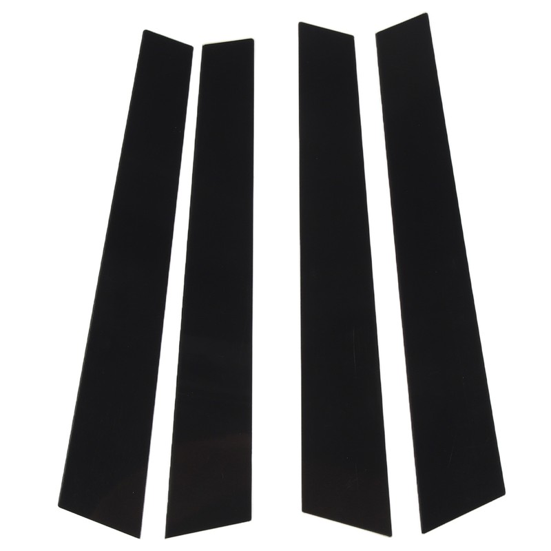 4pcs Window Pillar Post Trim Anti Scratch Glossy Black B