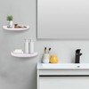 ZELURA Small Floating Plant Shelves Set of 2 - Rustic