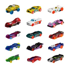 Hot Wheels HNM04 5 Track Pack - 15 Toy Cars from Three Track Theme Packs, 1:64 Scale, Perfect for Races and Stunts, for Children from 3 Years and Collectors