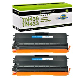 greencycle 2 Pack Cyan Compatible Toner Cartridge Replacement for Brother TN436 TN-436 TN436C TN433 TN431 for Brother HL-L8360CDW HL-L8360CDWT MFC-L8900CDW HL-L8260CDW MFC-L8610CDW Laser Printer