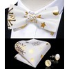 DiBanGu Men's Christmas Pre-Tied Bow Tie Silk Festival Bow Tie