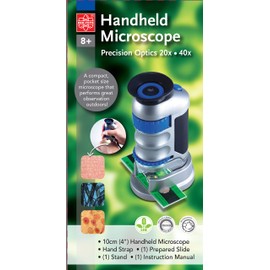 Mini Zoom Microscope 20-40x with LED Lighting and Slide Pocket Microscope
