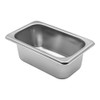 ZONADAH Stainless Steel Steam Hotel Pan 1/9 Size with Lid