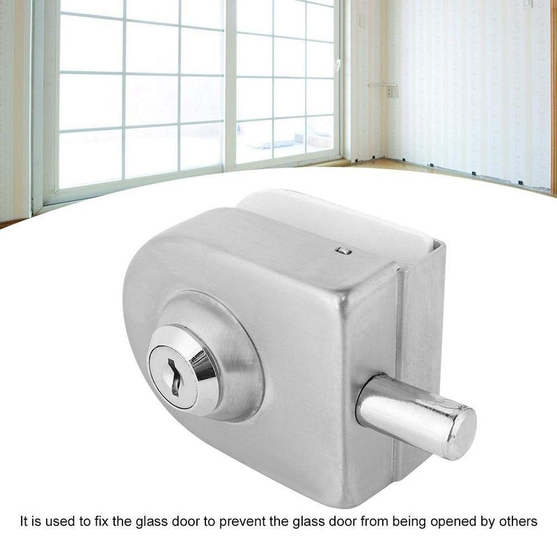 Broco Stainless Steel Glass Door Lock Bolt Lock for Home