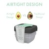 4 Pack 300ML Small Food Containers with Lids Set -