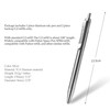 Hamans Titanium Ballpoint Pen 5.33“ Push Pen Clip to Retract